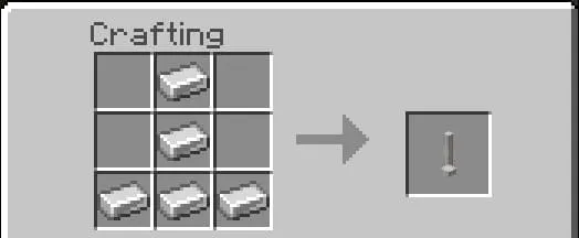 Crafting the base of a fire pole