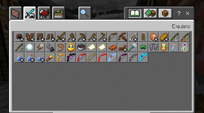 New bows in the player's inventory