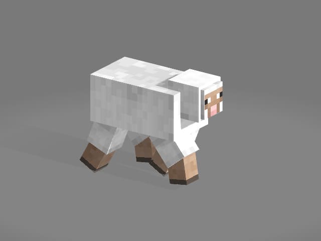 Милая белая овечка