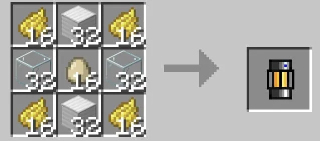 Crafting a yellow capsule
