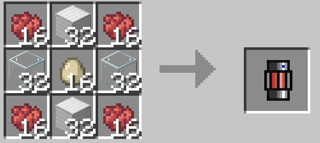 Crafting a red capsule