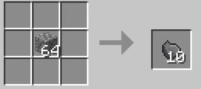 Crafting a throwing stone