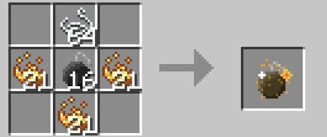 Blaze bomb recipe craft