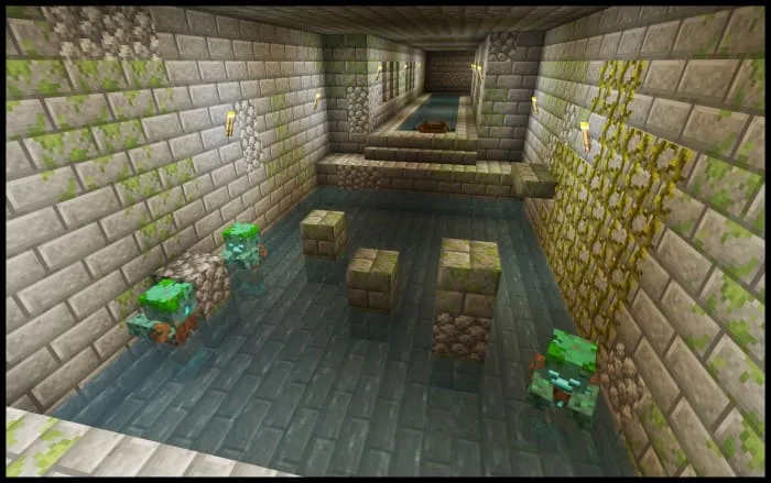 Location with water and zombies