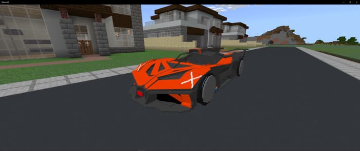 Orange Bugatti