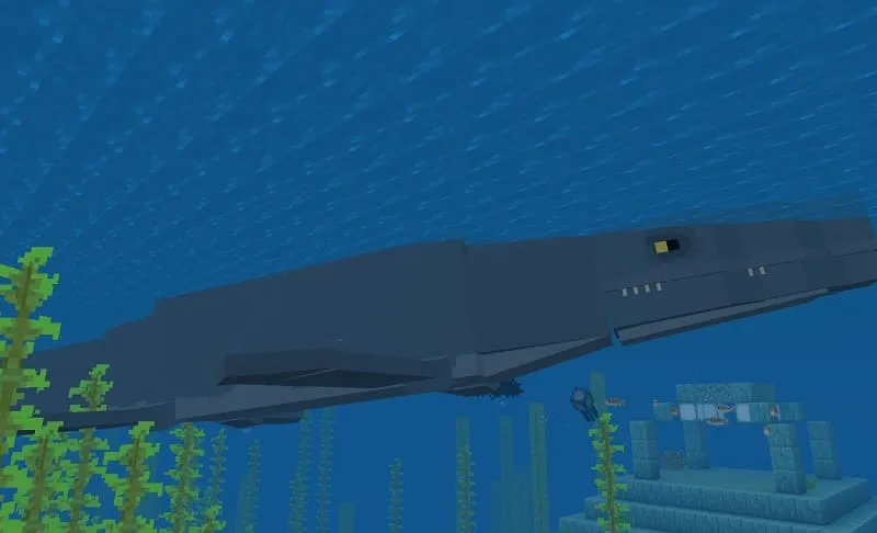 Mosasaur in Minecraft