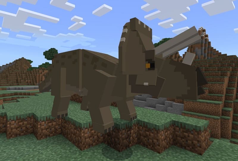 Triceratops in Minecraft