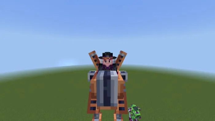 Fur for jumping from the front