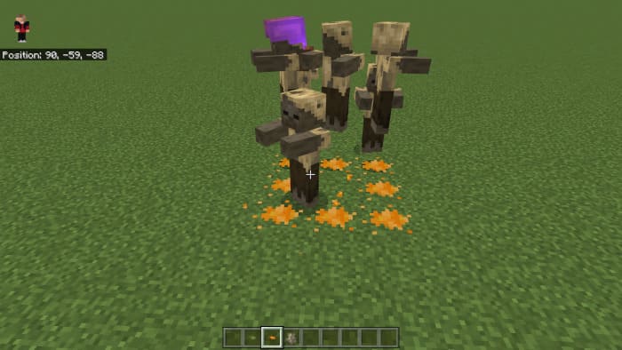 Mobs are trapped in glue
