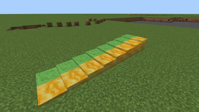 Semi-blocks of honey and slime