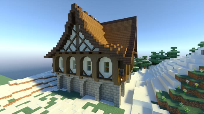 Дом в стиле средневековья
