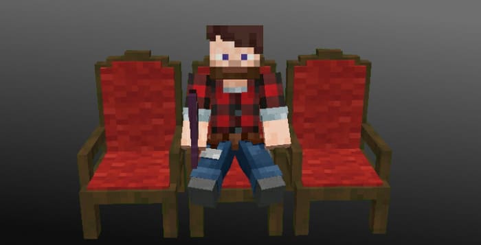 Player sitting on a chair