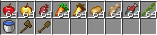 Items to interact with the barrel