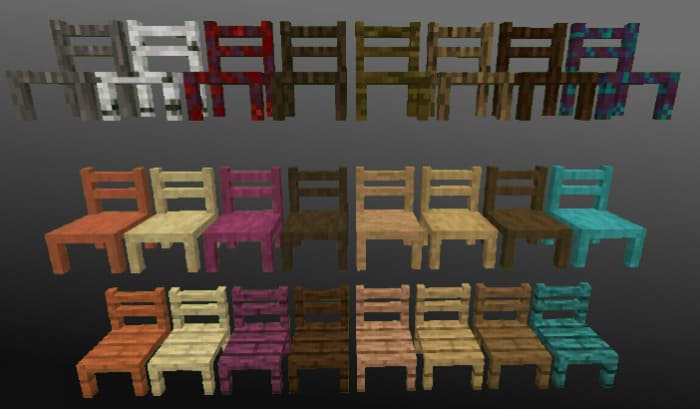 Скриншот с мебелью в виде стульев