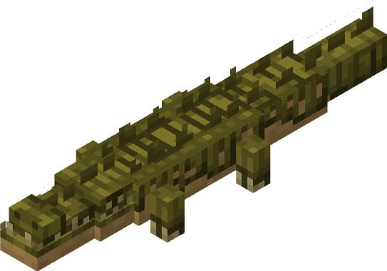 Crocodile view in Minecraft