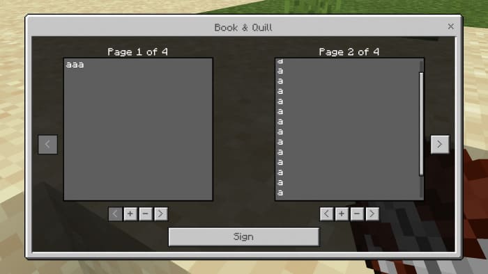 Book screen with slider