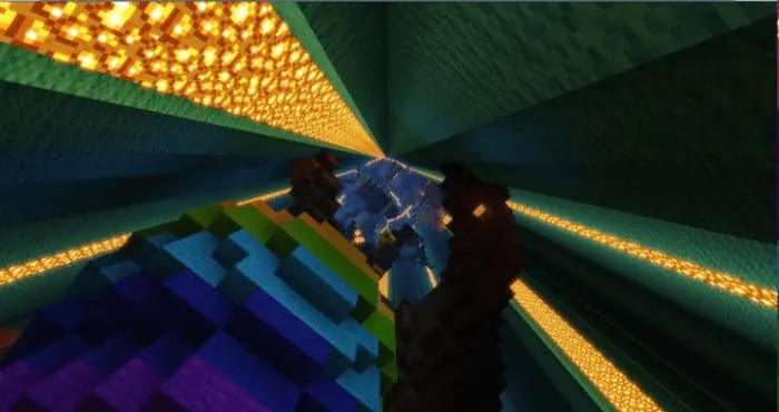 Dropper view from below map