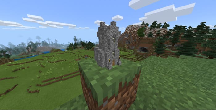 Mini church in Minecraft