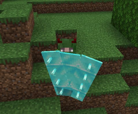 Алмазный щит в Minecraft