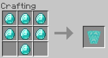 Crafting a diamond shield