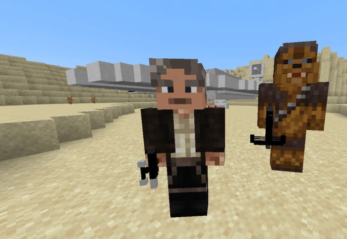 Хан Соло и Чубакка в Minecraft