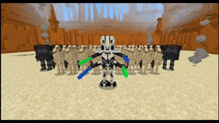 Боевые дроиды в Minecraft