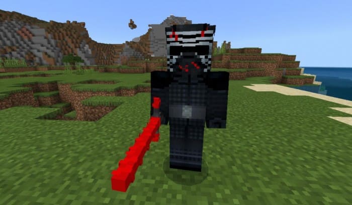 Кайло Рен с мечом в Minecraft