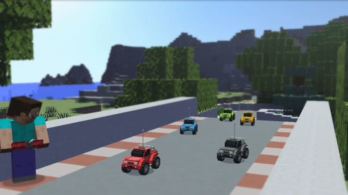 Игрок и маленькие автомобили