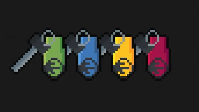 Types of keys in Minecraft