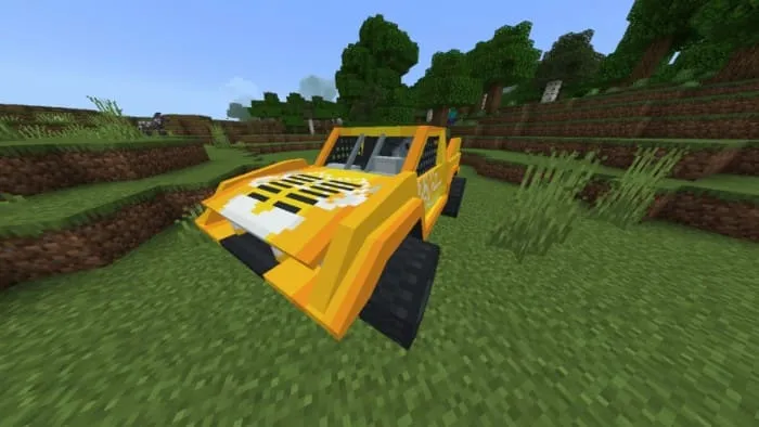 Front view of the SUV