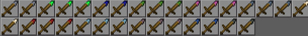 Wooden swords with effects