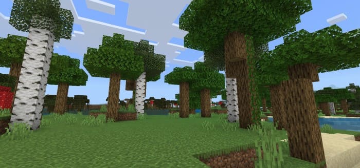Высокие деревья в Minecraft