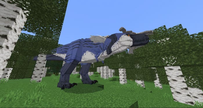Синий Тарбозавр в Minecraft