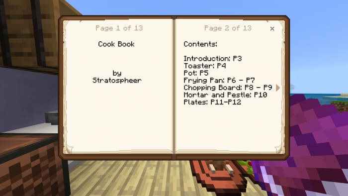 Cook Book Interface