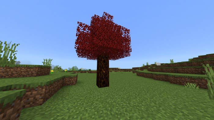 Дерево клёна в Minecraft