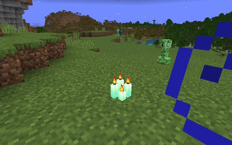 Very bright candles in Minecraft
