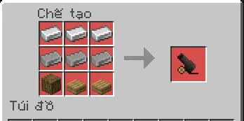 Gun recipe in Minecraft