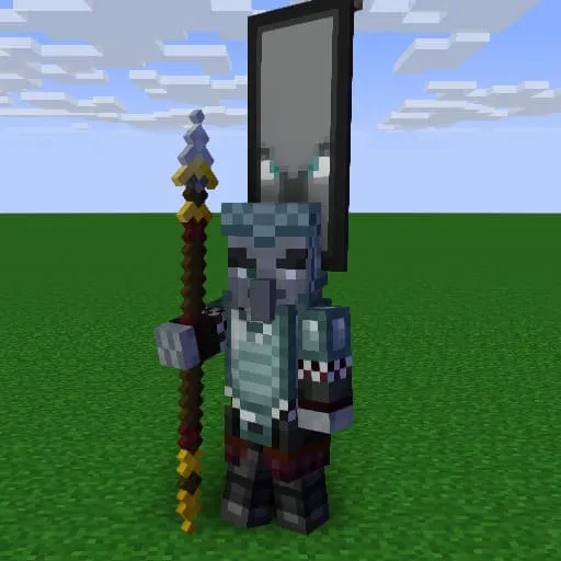 General of Marauders with a flag on his back