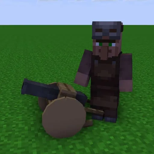 Resident with a portable cannon