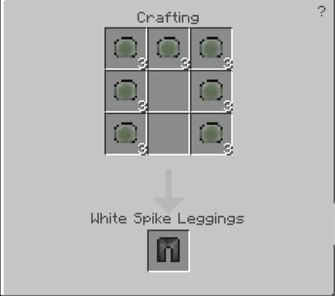 Crafting the White Spike Leggings
