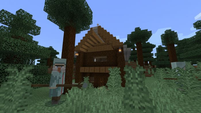 Дом колдуна в Minecraft