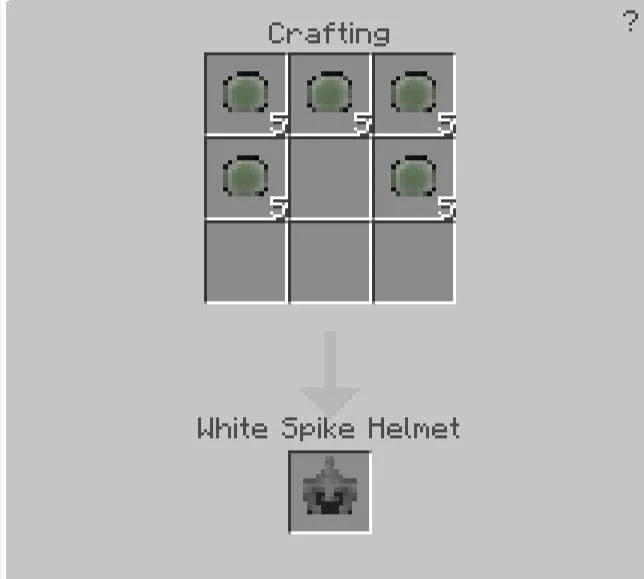 Crafting the White Spike Helmet