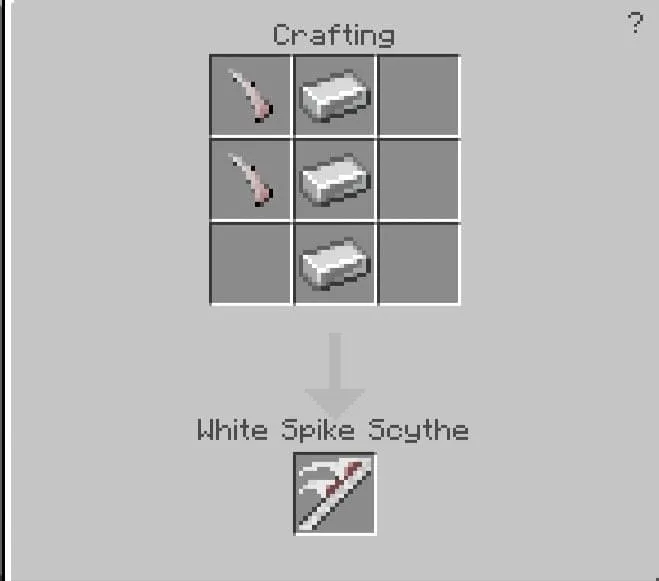 Crafting the White Spike Scythe