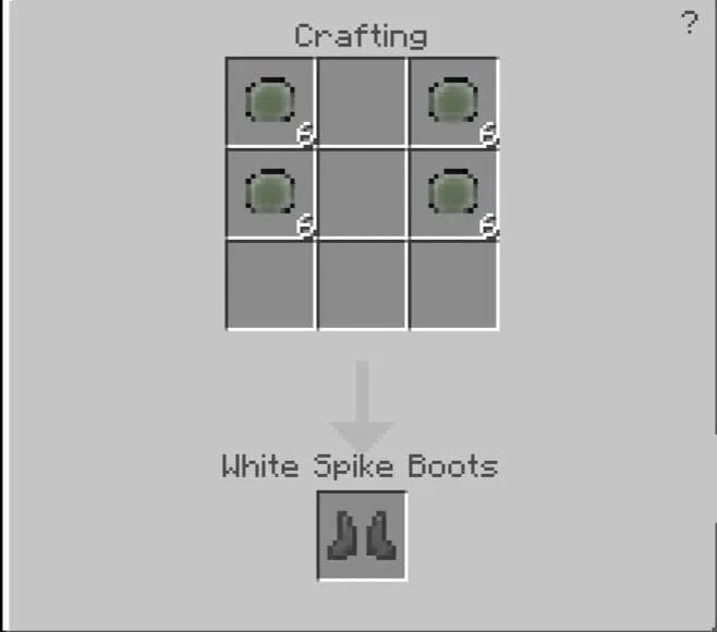 Crafting the White Spike Boots