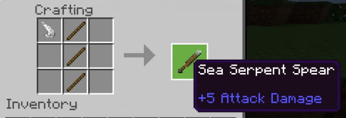 Crafting spears of the sea serpent