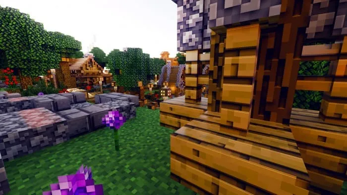 3D blocks and flower