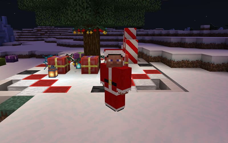 Santa Costume in Minecraft