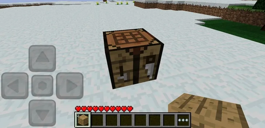 Workbench in Minecraft 0.3.0