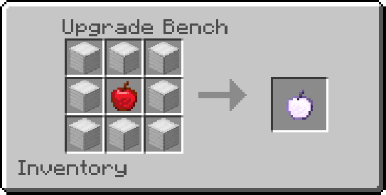 Crafting an iron Enchanted Apple