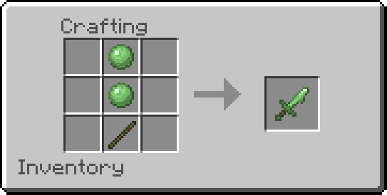 Crafting a Slime sword